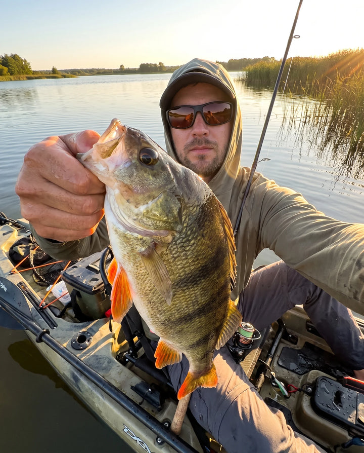 Sweating buckets in the kayak and they didn't move once.